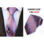 Fashion 8cm Floral Mens Tie Green Yellow Plaid Paisley Jacquard Weave Necktie Suit Business Wedding Neck Ties Accessories