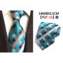 Fashion 8cm Floral Mens Tie Green Yellow Plaid Paisley Jacquard Weave Necktie Suit Business Wedding Neck Ties Accessories