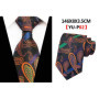 Fashion 8cm Floral Mens Tie Green Yellow Plaid Paisley Jacquard Weave Necktie Suit Business Wedding Neck Ties Accessories