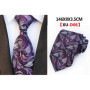 Fashion 8cm Floral Mens Tie Green Yellow Plaid Paisley Jacquard Weave Necktie Suit Business Wedding Neck Ties Accessories