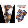 Fashion 8cm Floral Mens Tie Green Yellow Plaid Paisley Jacquard Weave Necktie Suit Business Wedding Neck Ties Accessories