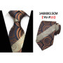 Fashion 8cm Floral Mens Tie Green Yellow Plaid Paisley Jacquard Weave Necktie Suit Business Wedding Neck Ties Accessories