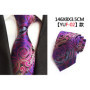 Fashion 8cm Floral Mens Tie Green Yellow Plaid Paisley Jacquard Weave Necktie Suit Business Wedding Neck Ties Accessories