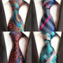 Fashion 8cm Floral Mens Tie Green Yellow Plaid Paisley Jacquard Weave Necktie Suit Business Wedding Neck Ties Accessories