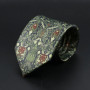 Vintage Digital Printed Men Ties Floral Elk Forest Pattern Soft 8cm Retro Necktie For Casual Party Suit Shirt Cravat Accessory