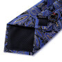 Elegant Paisley Necktie Set for Men, Matching Pocket Square & Cufflinks, Formal Accessories for Wedding & Business Party