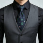 7cm New Men Navy Green Neck Ties For Man Jacquard Floral Paisley Neckties Business Korean Casual Wedding Tie Cravat Accessorries