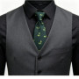 7cm New Men Navy Green Neck Ties For Man Jacquard Floral Paisley Neckties Business Korean Casual Wedding Tie Cravat Accessorries
