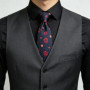 7cm New Men Navy Green Neck Ties For Man Jacquard Floral Paisley Neckties Business Korean Casual Wedding Tie Cravat Accessorries