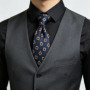 7cm New Men Navy Green Neck Ties For Man Jacquard Floral Paisley Neckties Business Korean Casual Wedding Tie Cravat Accessorries