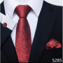 Hot Sale Brand Fashion 8 cm Tie Pocket Squares Set Necktie Men Suit Accessories Green Floral Wedding Gravatas Fit Formal Party