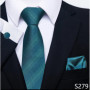 Hot Sale Brand Fashion 8 cm Tie Pocket Squares Set Necktie Men Suit Accessories Green Floral Wedding Gravatas Fit Formal Party