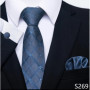Hot Sale Brand Fashion 8 cm Tie Pocket Squares Set Necktie Men Suit Accessories Green Floral Wedding Gravatas Fit Formal Party