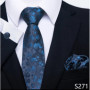 Hot Sale Brand Fashion 8 cm Tie Pocket Squares Set Necktie Men Suit Accessories Green Floral Wedding Gravatas Fit Formal Party