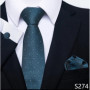 Hot Sale Brand Fashion 8 cm Tie Pocket Squares Set Necktie Men Suit Accessories Green Floral Wedding Gravatas Fit Formal Party