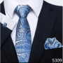 Hot Sale Brand Fashion 8 cm Tie Pocket Squares Set Necktie Men Suit Accessories Green Floral Wedding Gravatas Fit Formal Party