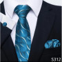 Hot Sale Brand Fashion 8 cm Tie Pocket Squares Set Necktie Men Suit Accessories Green Floral Wedding Gravatas Fit Formal Party