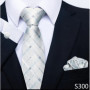 Hot Sale Brand Fashion 8 cm Tie Pocket Squares Set Necktie Men Suit Accessories Green Floral Wedding Gravatas Fit Formal Party