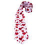 Red Heart White Silk Wedding Tie For Men Handky Cufflink Gift Mens Necktie Fashion Designer Business Party Dropshiping Hi-Tie