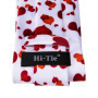 Red Heart White Silk Wedding Tie For Men Handky Cufflink Gift Mens Necktie Fashion Designer Business Party Dropshiping Hi-Tie