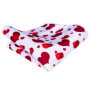 Red Heart White Silk Wedding Tie For Men Handky Cufflink Gift Mens Necktie Fashion Designer Business Party Dropshiping Hi-Tie