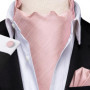 Hi-Tie Brand Silk Mens Ascot Hanky Cufflinks Set Jacquard Paisley Floral Vintage Cravat Tie Wholesale for Male Wedding Business