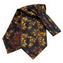 Hi-Tie Brand Silk Mens Ascot Hanky Cufflinks Set Jacquard Paisley Floral Vintage Cravat Tie Wholesale for Male Wedding Business