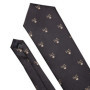 Brown Skull Fashion Men Tie Necktie Gravat Handkerchief Cufflinks Set Silk Ties For Men Suit Party Business Gift Barry.Wang