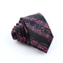 Musical Men's Skinny Tie Design Colorful Notes Printed Piano Key Smile Guitar Polyester 5cm Width Necktie Party Gift Accessory