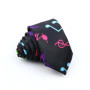 Musical Men's Skinny Tie Design Colorful Notes Printed Piano Key Smile Guitar Polyester 5cm Width Necktie Party Gift Accessory