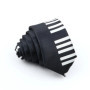 Musical Men's Skinny Tie Design Colorful Notes Printed Piano Key Smile Guitar Polyester 5cm Width Necktie Party Gift Accessory