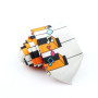 Musical Men's Skinny Tie Design Colorful Notes Printed Piano Key Smile Guitar Polyester 5cm Width Necktie Party Gift Accessory