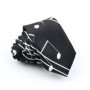 Musical Men's Skinny Tie Design Colorful Notes Printed Piano Key Smile Guitar Polyester 5cm Width Necktie Party Gift Accessory