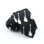 Musical Men's Skinny Tie Design Colorful Notes Printed Piano Key Smile Guitar Polyester 5cm Width Necktie Party Gift Accessory