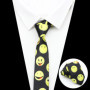Musical Men's Skinny Tie Design Colorful Notes Printed Piano Key Smile Guitar Polyester 5cm Width Necktie Party Gift Accessory