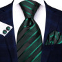 Hi-Tie Solid Hot Pink Mens Fashion Necktie Handkerchief Cufflink for Tuxedo Accessory Classic Luxury Tie for Man Wedding Party