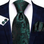 Hi-Tie Solid Hot Pink Mens Fashion Necktie Handkerchief Cufflink for Tuxedo Accessory Classic Luxury Tie for Man Wedding Party