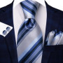 Hi-Tie Solid Hot Pink Mens Fashion Necktie Handkerchief Cufflink for Tuxedo Accessory Classic Luxury Tie for Man Wedding Party