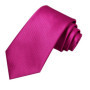 Hi-Tie Solid Hot Pink Mens Fashion Necktie Handkerchief Cufflink for Tuxedo Accessory Classic Luxury Tie for Man Wedding Party