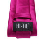 Hi-Tie Solid Hot Pink Mens Fashion Necktie Handkerchief Cufflink for Tuxedo Accessory Classic Luxury Tie for Man Wedding Party