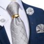 Grey Dot Plaid Striped Paisley Silk Ties for Men Business Wedding Party Men Groom Accessories Cravat Gift for Husband Wholesale