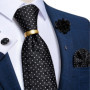 Grey Dot Plaid Striped Paisley Silk Ties for Men Business Wedding Party Men Groom Accessories Cravat Gift for Husband Wholesale