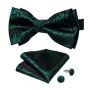 Man Pre-tied Bowtie Classic Wedding Bow Tie for Men Cufflinks Set for Party Striped Knot Butterfly Gift Man's Accessories