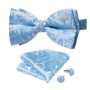 Man Pre-tied Bowtie Classic Wedding Bow Tie for Men Cufflinks Set for Party Striped Knot Butterfly Gift Man's Accessories