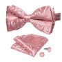 Man Pre-tied Bowtie Classic Wedding Bow Tie for Men Cufflinks Set for Party Striped Knot Butterfly Gift Man's Accessories