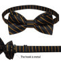 Man Pre-tied Bowtie Classic Wedding Bow Tie for Men Cufflinks Set for Party Striped Knot Butterfly Gift Man's Accessories