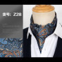 Men Vintage Polka Dot Wedding Formal Cravat Ascot Scrunch Self British style Gentleman Polyester Silk Paisley Neck Tie Luxury