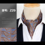 Men Vintage Polka Dot Wedding Formal Cravat Ascot Scrunch Self British style Gentleman Polyester Silk Paisley Neck Tie Luxury