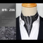 Men Vintage Polka Dot Wedding Formal Cravat Ascot Scrunch Self British style Gentleman Polyester Silk Paisley Neck Tie Luxury