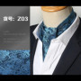 Men Vintage Polka Dot Wedding Formal Cravat Ascot Scrunch Self British style Gentleman Polyester Silk Paisley Neck Tie Luxury